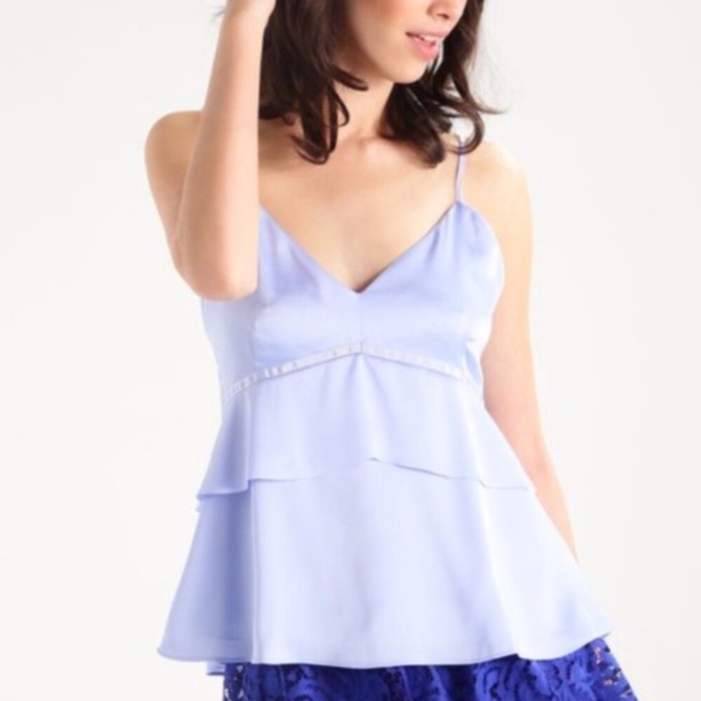 Silk Banana Republic baby blue blouse